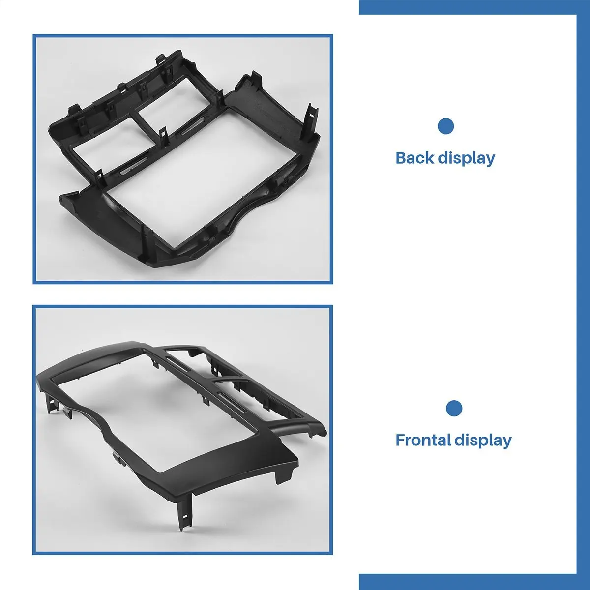 #46S Car Stereo Frame for  Yaris Vitz Platz,Car Radio Fascia Trim Kit, for Toyota Yaris Vitz Platz (black)