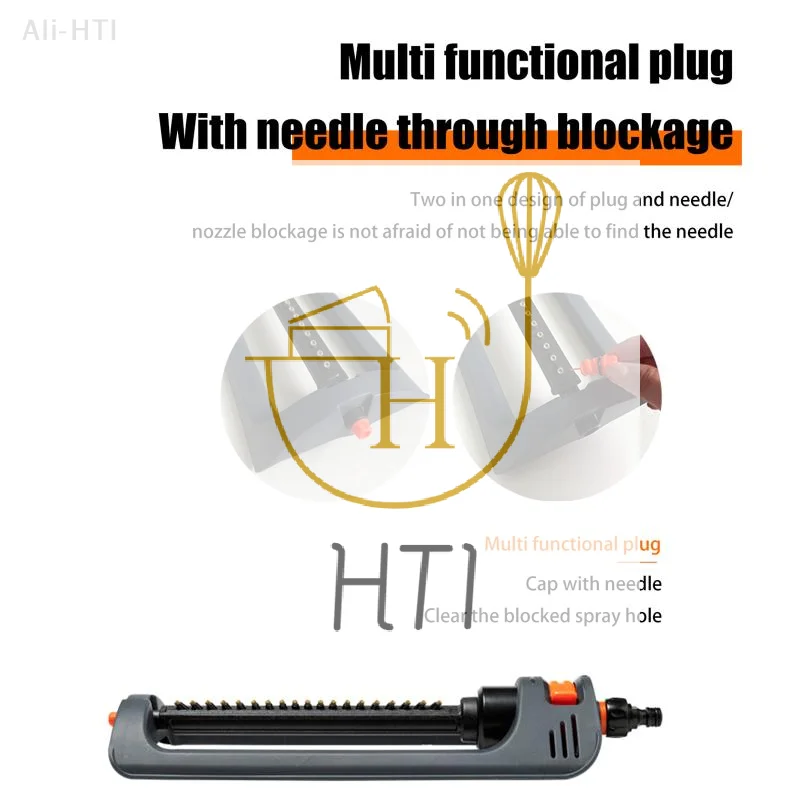 Efficient Water Distribution Irrigation Tool Garden Sprinkler Adjustable Flow Control Customizable Spray Pattern For Garden Use