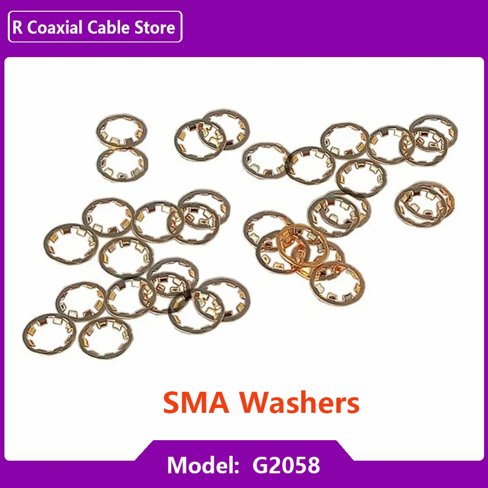 100 pz/lotto SMA Dadi A Vite/Rondelle Distanziali/Molla Pad per RP-SMA/SMA Femmina Paratia Jack All'ingrosso