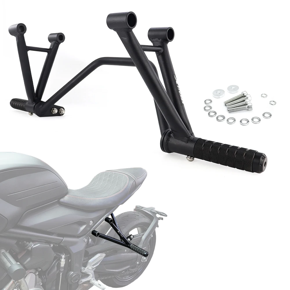 

For Triumph Trident 660 2021 2022 2023 2024 2025 Motorcycle Rear Footrests Subcage Peg Support Stunt Step Plate Stunt Protection