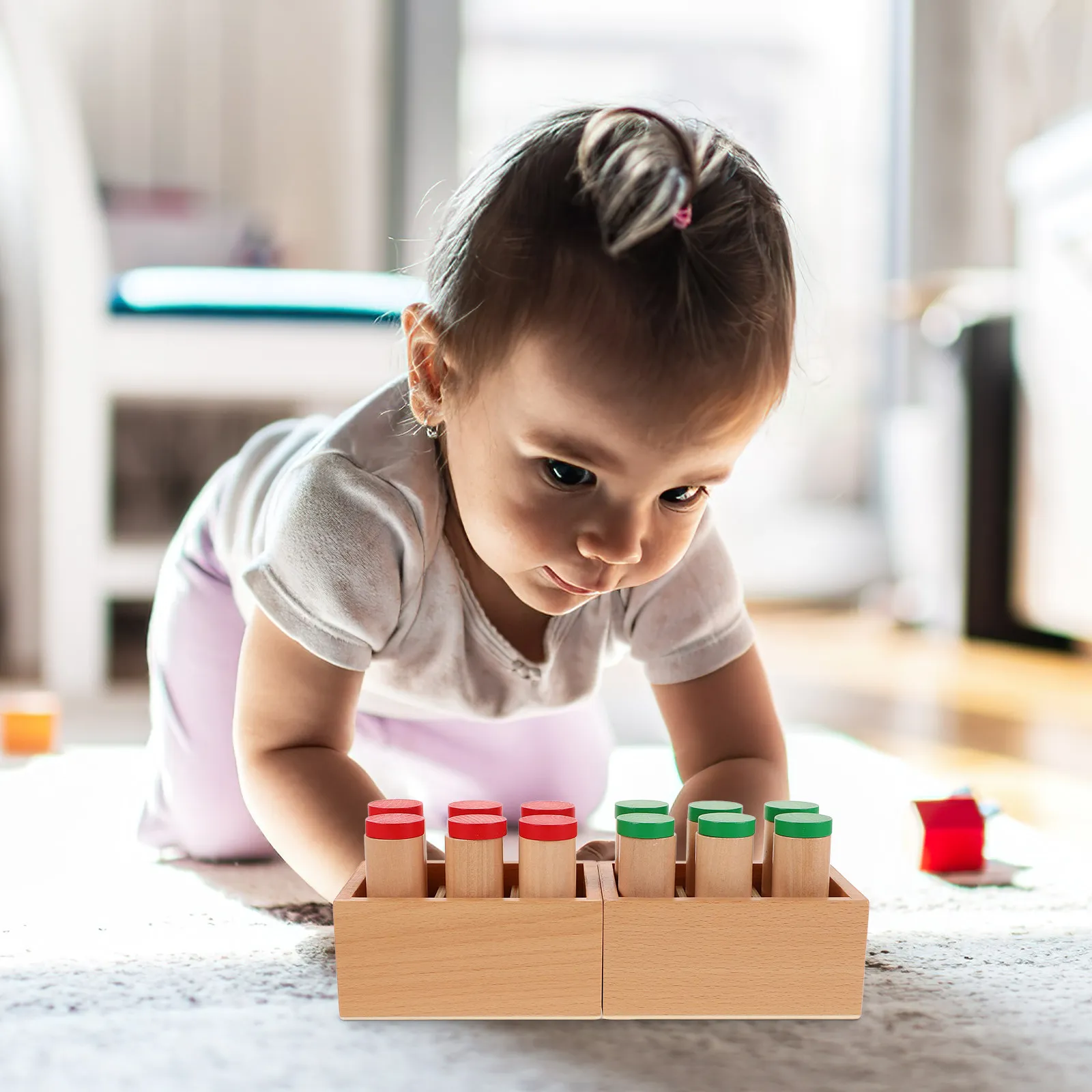 

1Set Montessori Sensorimotor Auditory Cylinders Early Childhood Education Sound Perception Sensory Play Teaching Aids Preschool