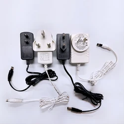 Adaptador de alimentação com cabo Jack fêmea, AC 110V 220V para DC 12V 1A