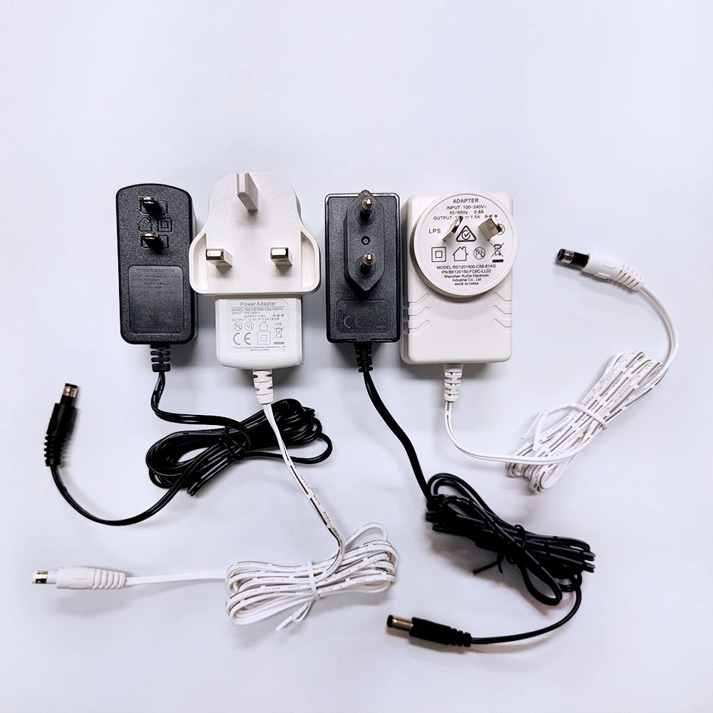 AC 110V 220V to DC 12V 1A Power Adapter with Female jack cable