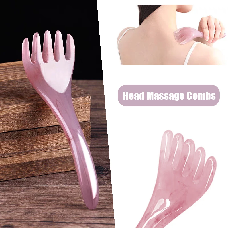 Head Massager Scalp Gua Sha for Body Neck Leg Massage Massager Portable Acupuncture Point Press Massage Tool