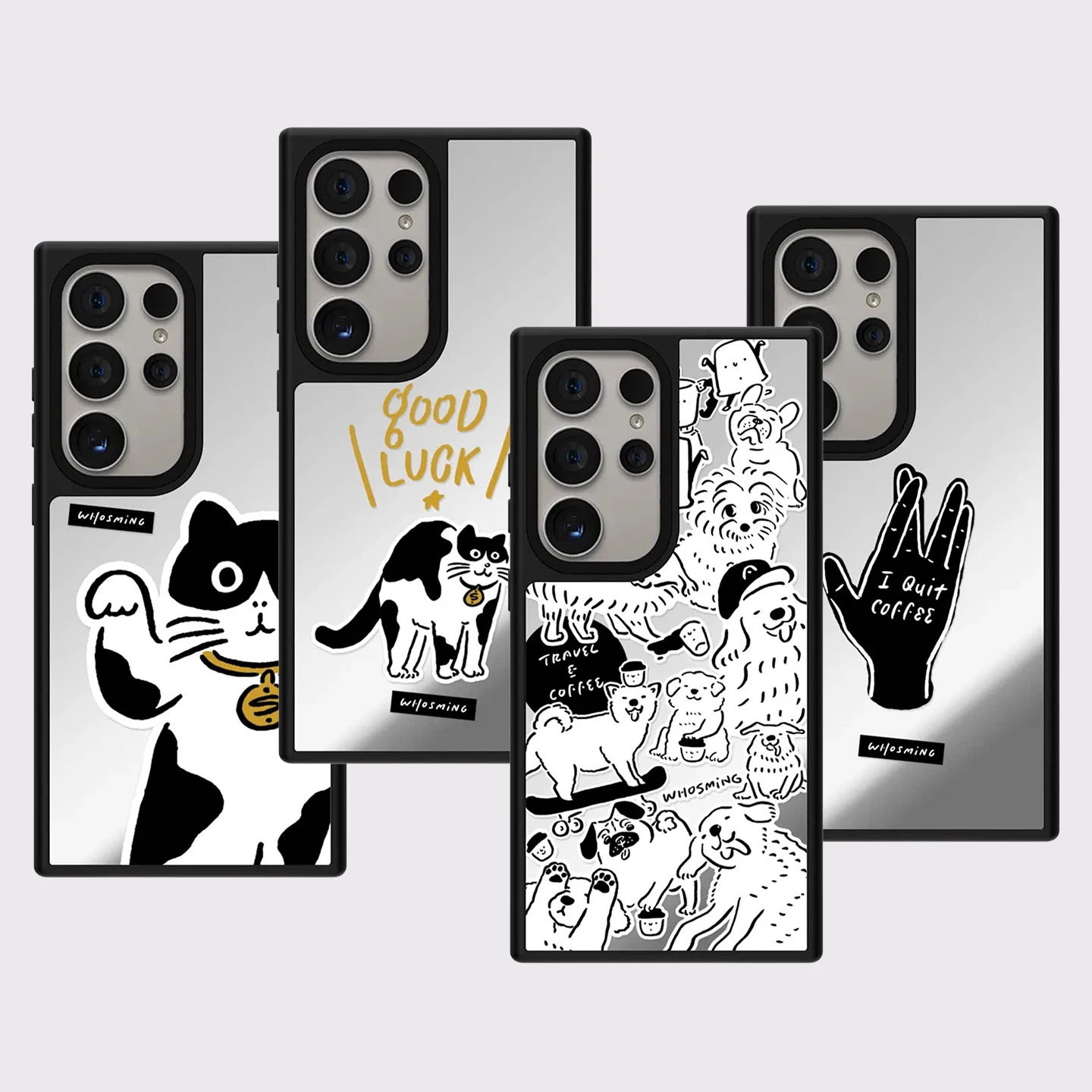6090221 Mirror Surface Magnetic Phone Cover for Samsung Galaxy S23 S24 S25 S26 Ultra S26+ Plus Case