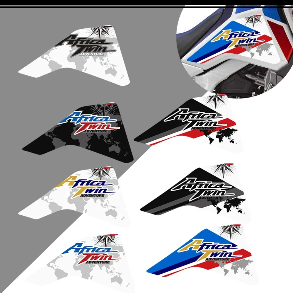 For Honda CRF1100 CRF 1100 L L1 L2 Africa Twin Adventure ADV Visor Set Stickers Decal Kit 2019 2020 2021 Protector Side Tank Pad