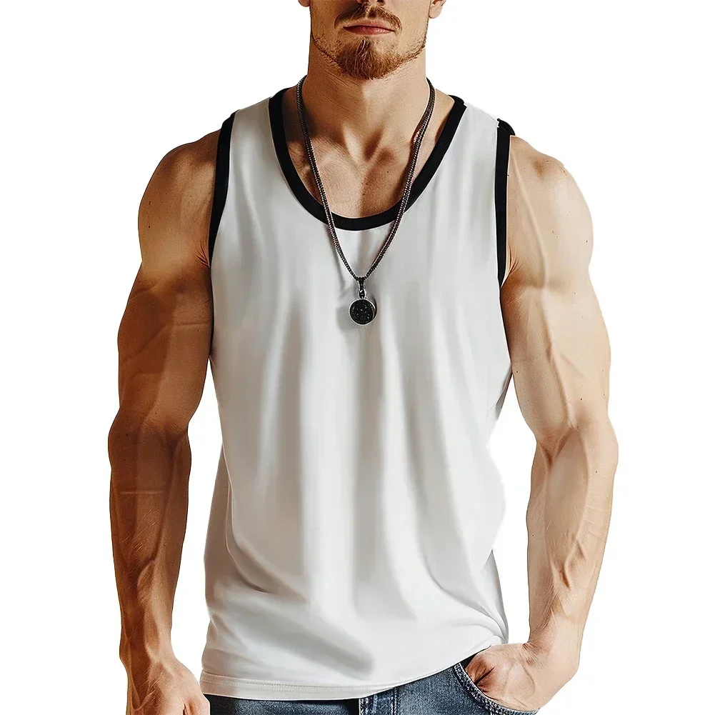 

Gym Training Black Men Fitness Vest Activewear For Men Fitness Bodybuilding Men's Workout Gear Brand New Condition