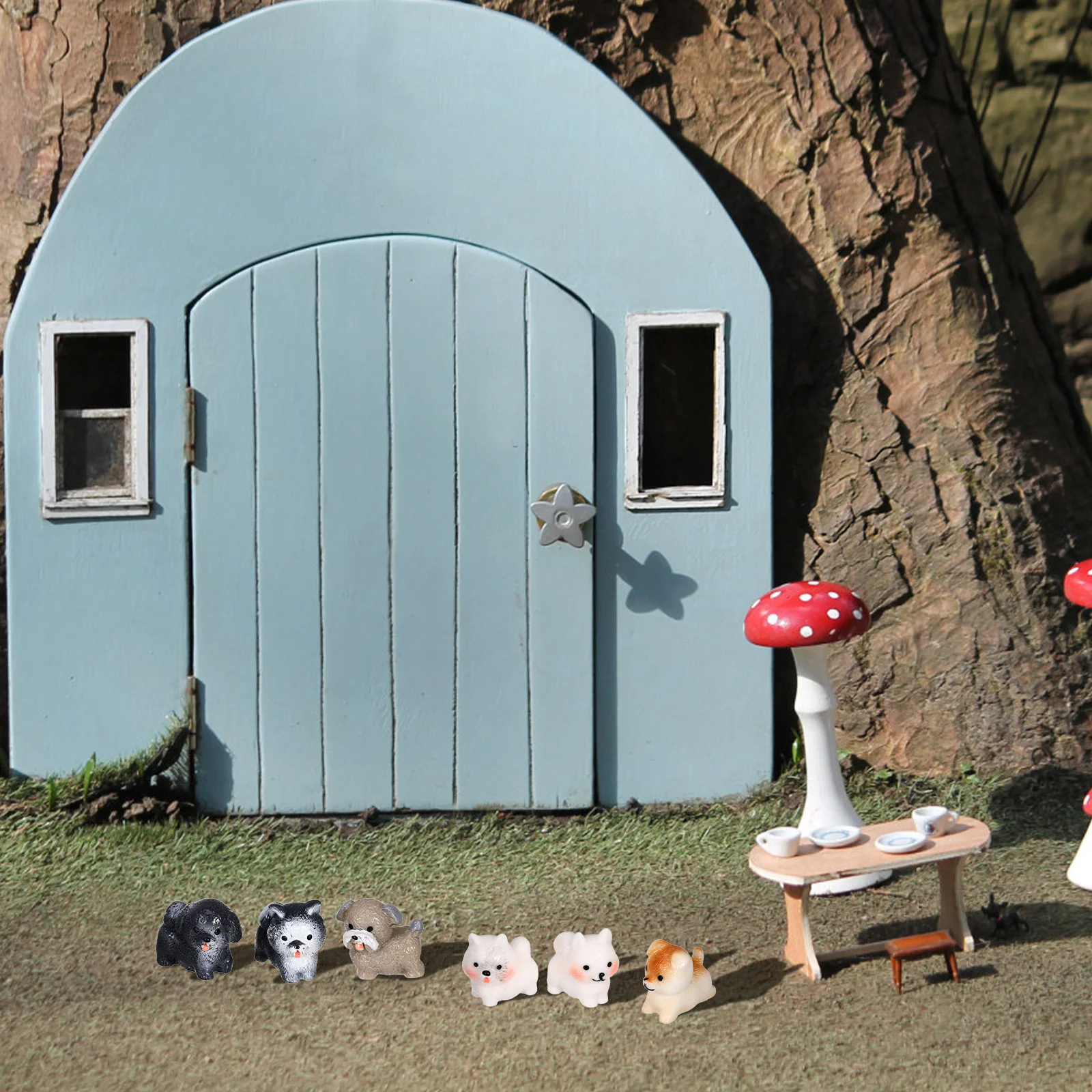 10 шт. миниатюрных фигурок собак для декора рабочего стола