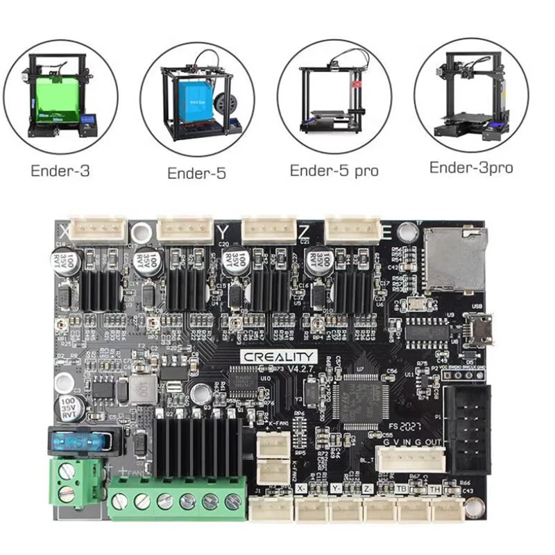 Silent Mainboard für Creality Ender3 v4.2.7 Vision Ender-3/Ender-3 V2/Ender3 Pro/Ender5 32 Bits 3D-Drucker-Controller-Board – Detail 1