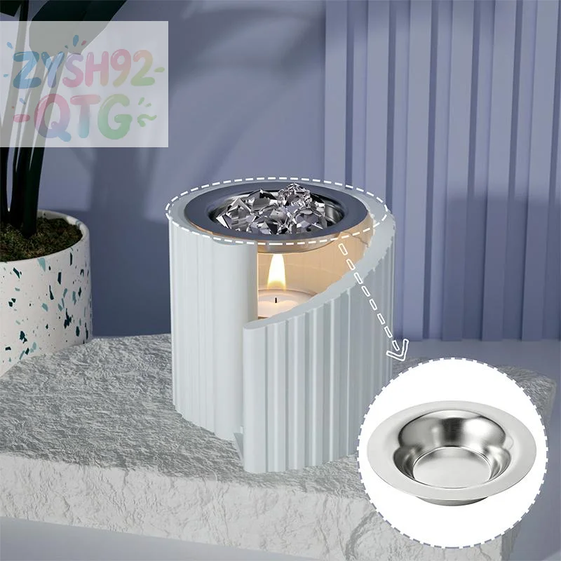 Hot 1/2/4pcs Wax Melt Warmer Stainless Steel Melting Tray Replacement Dish For Home Bedroom Living Room Aromatherapy Spa Use