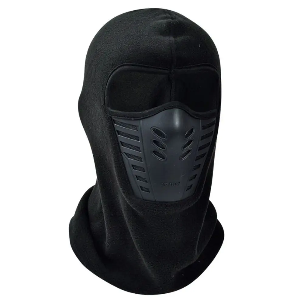 Durable Thickened Skiing Riding Masked Cap Dustproof Windproof Fleece Thermal Neck Keep Warm Face Protection Motorcycle Mask Men