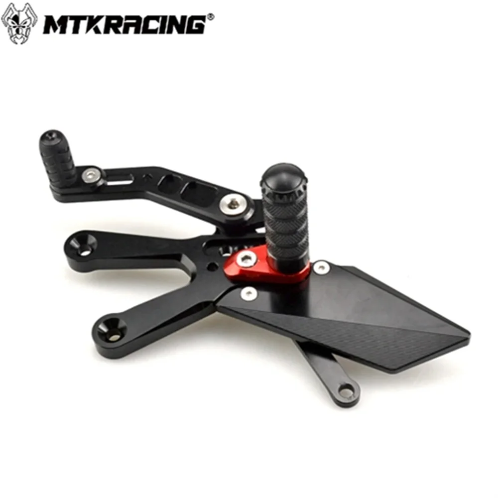 Mtkracing para yamaha YZF-R3 2015-2024 conjuntos traseiros aumentar pedal ajustável rears footpegs alavanca de mudança kit de freio