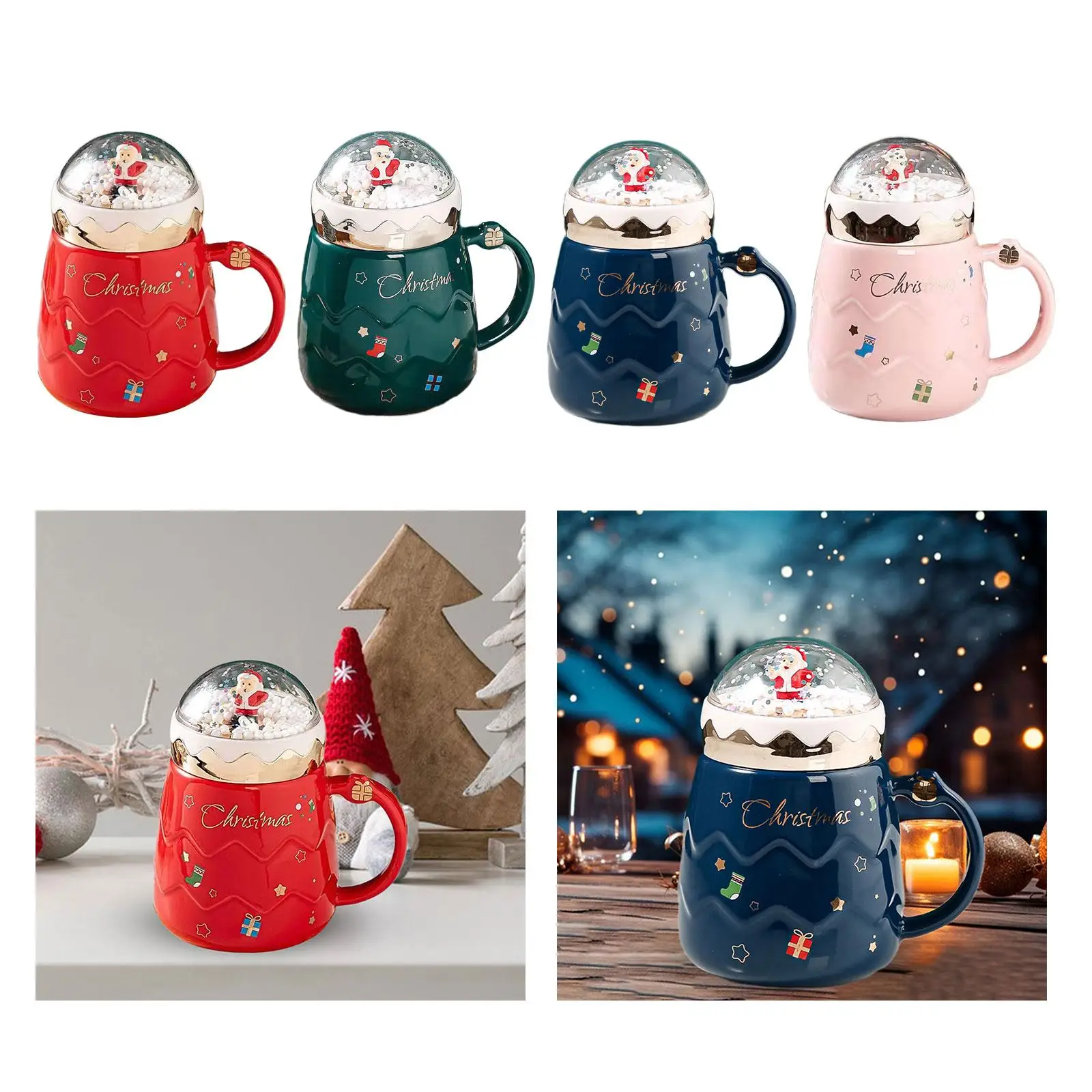 Christmas Ceramic Mug Funny Santa Claus Mug for Colleagues Men Women Friends