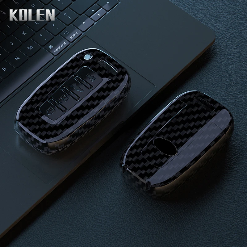 ABS Carbon Fiber Car Key Case Cover Shell For Hyundai IX35 Elantra Sonata 8 9 For Kia Sportage K5 K2 Sorento Optima Forte Fob