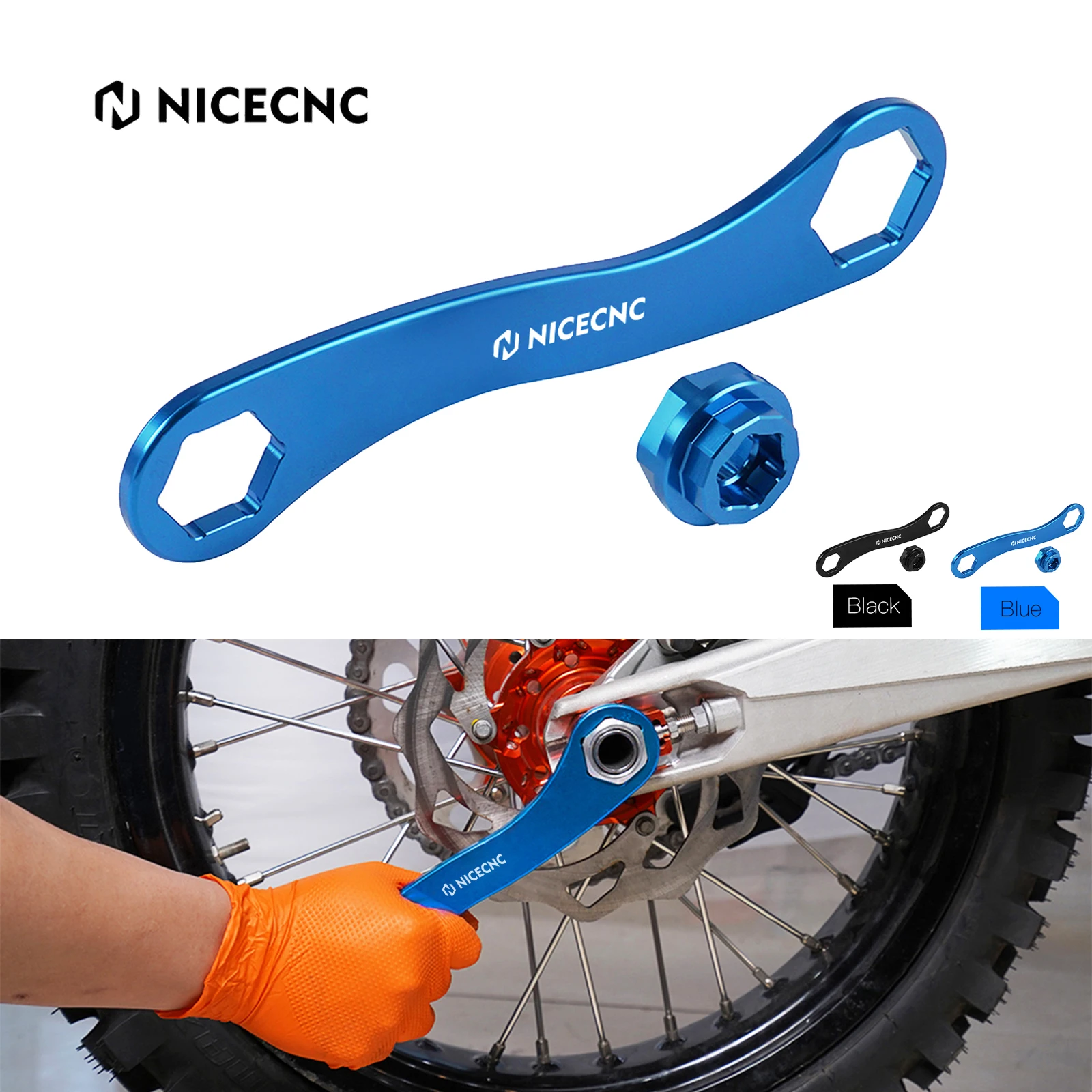 For Yamaha YZ125 YZ250 YZ250F WRF 250 450 1998-2024 YZ450F YZ 125X 250X 250FX 450FX 22-27-30MM Wheel Axle Wrench Removal Spanner