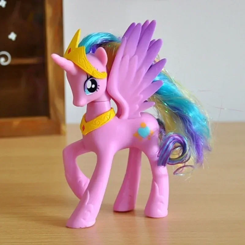 My Little Pony 14 cm Anime-Figuren Twilight Sparkle Princess Celestia Pinkie Pie Rarität Fluttershy Queen Chrysalis Spielzeug Kindergeschenke