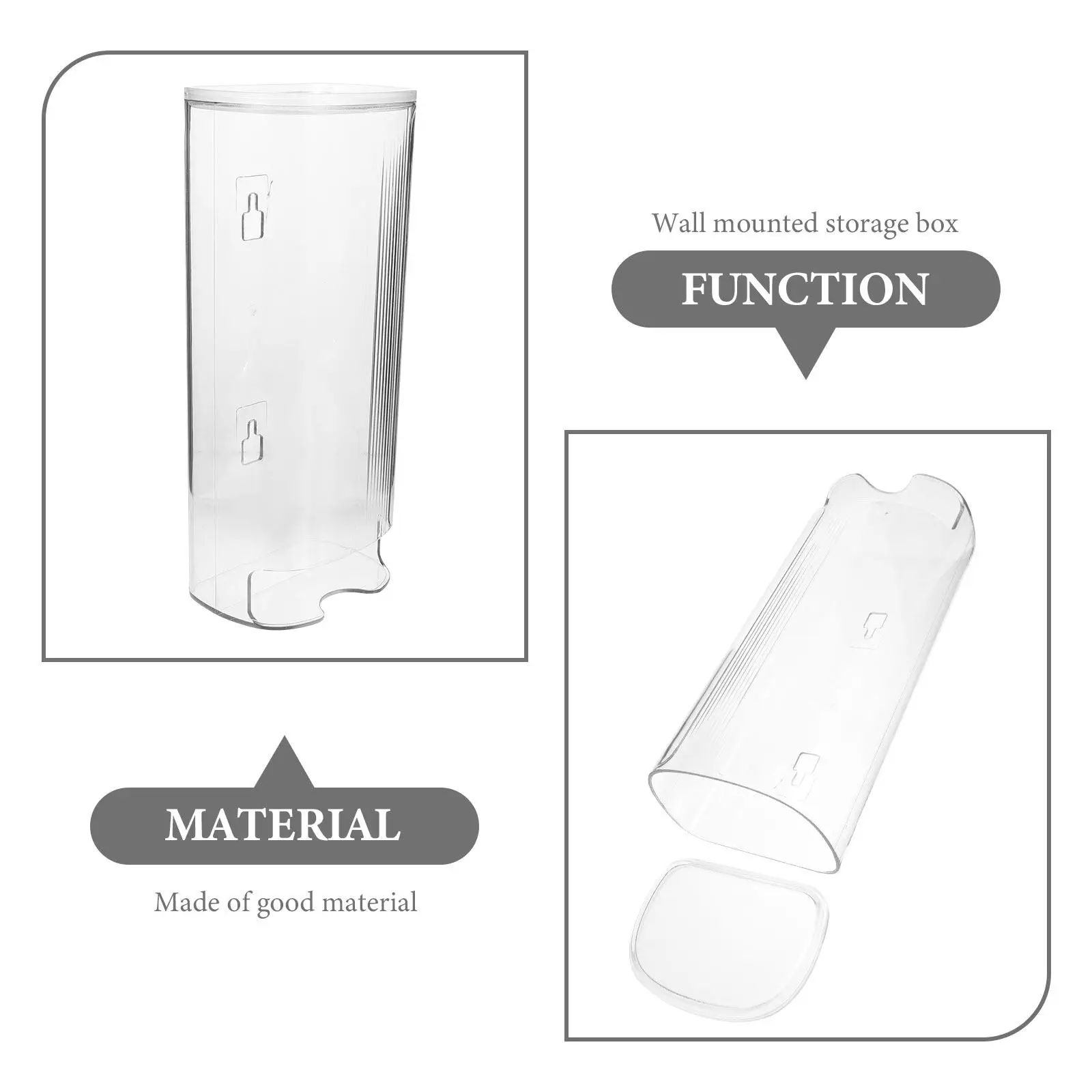 Convenient Wall Mounted Garbage Bag Box Plastic Material Easy to Use Creative Design Multi-Purpose Storage Solution