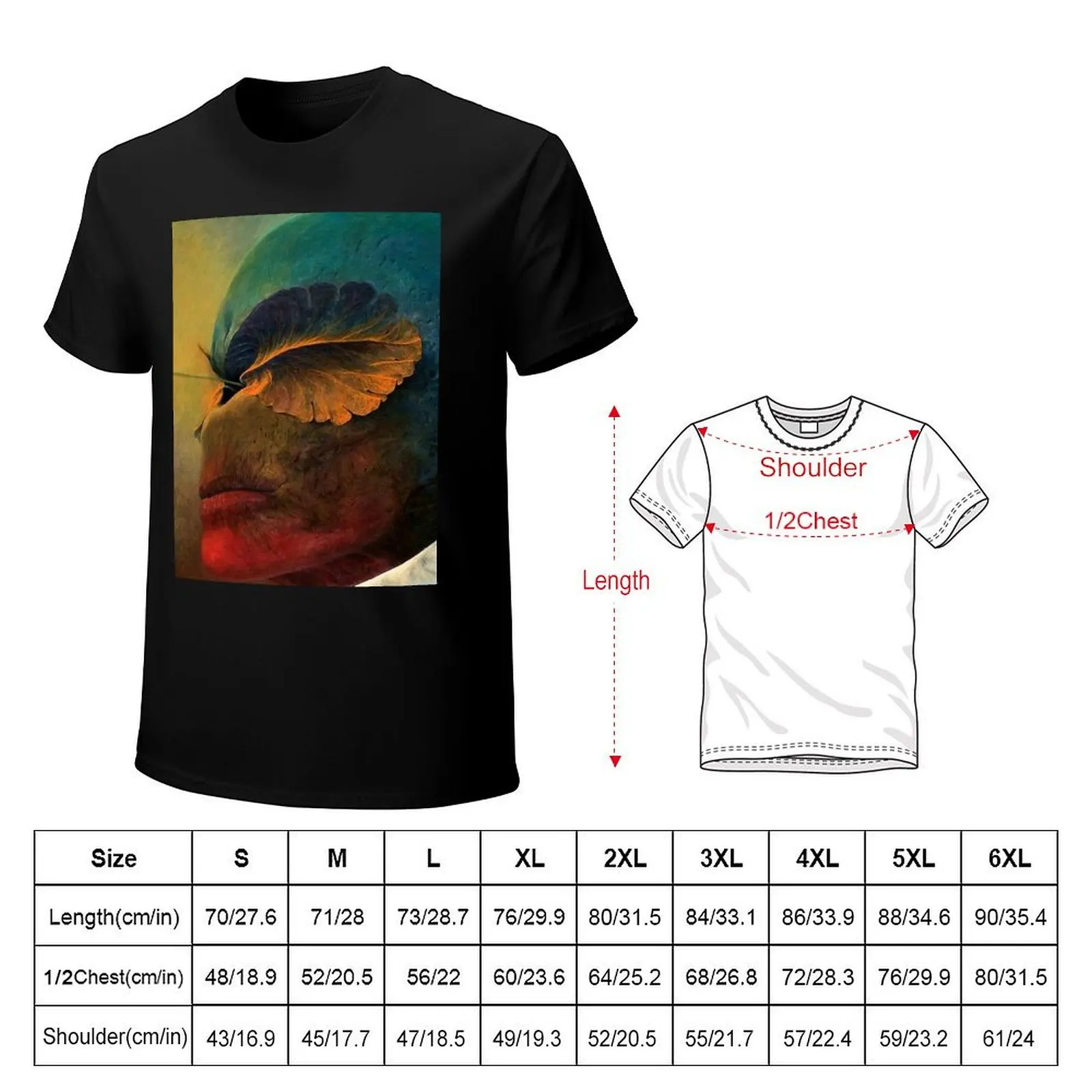 Untitled (Strange Alien) by Zdzislaw Beksinski T-Shirt t shirt man designer T-Shirt