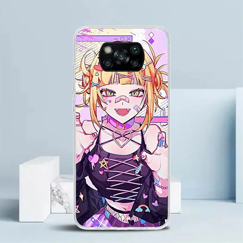 My Hero Himiko Toga Phone Case For Xiaomi Poco X6 X5 X4 X3 Nfc F6 F5 Pro F4 Gt F3 F2 F1 M5S M4 M3 M2 Soft TPU Back Cover