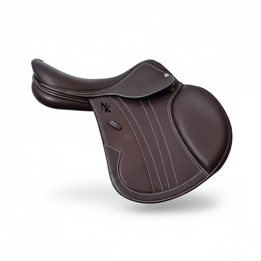 High-quality Soft Natural Leather Equestrian Saddles Comfortable and Durable Customizable British Saddles