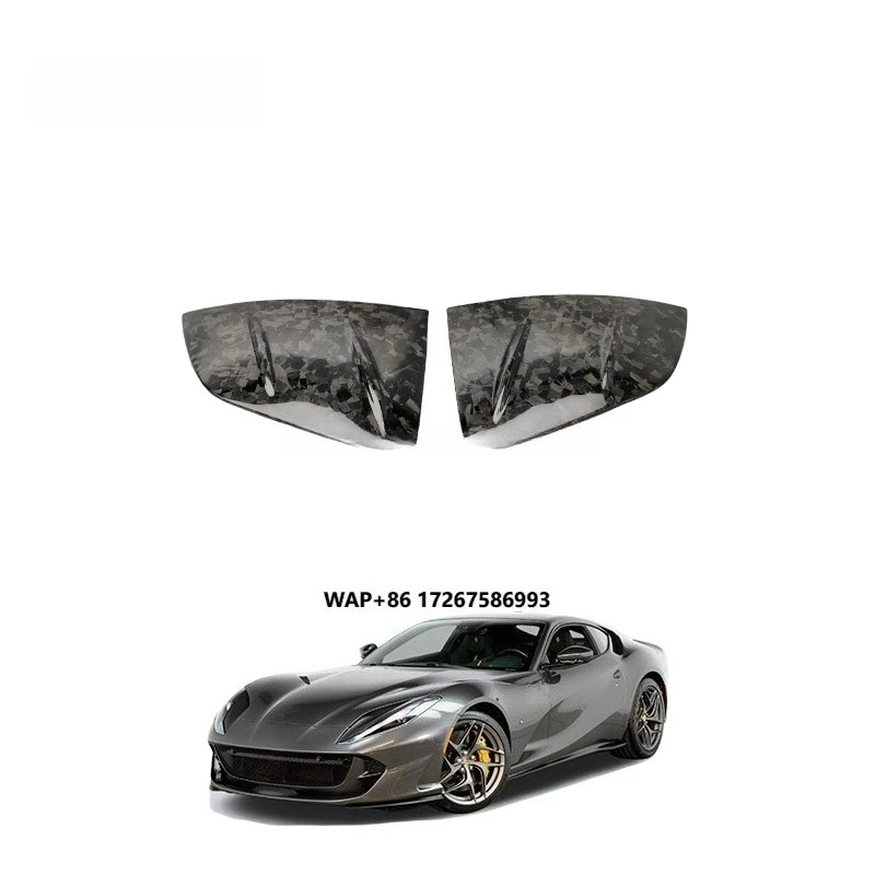Dry Carbon Fiber Body Kit Auto Parts Accessories Side Mirror Cover for 812 Superfast 2017-2020