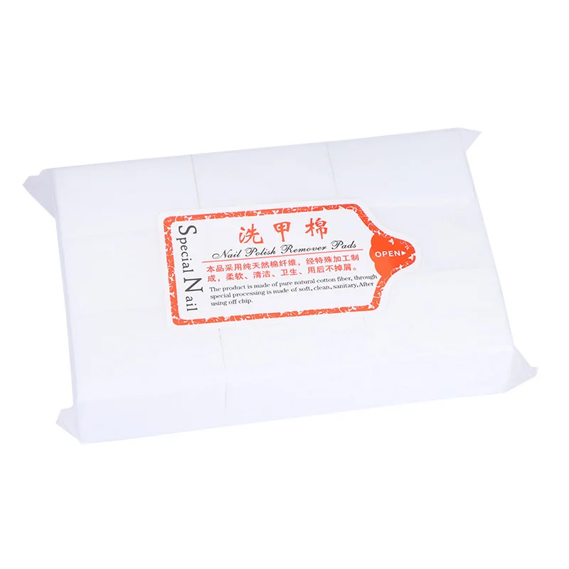1000/600/300Pcs Profession 100% Cotton Pads For Nail Wipe Lint-Free Nail CottonGel Polish RemoverNail Art Cleaning Tools