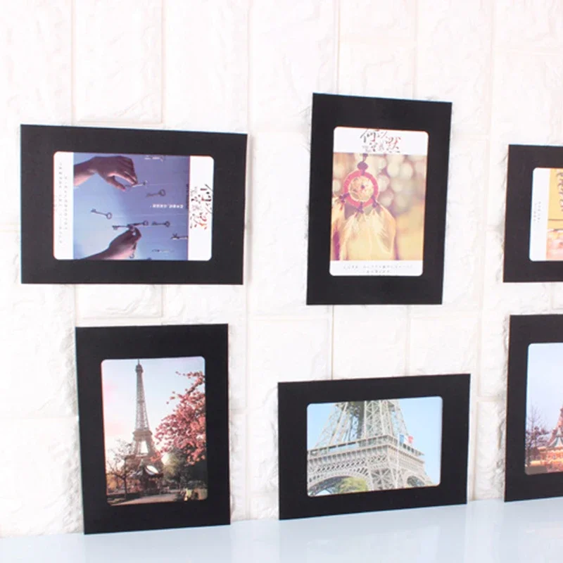 Retro DIY Hanging Photo Frame Set With 10 Paper Frames + Clips + String For Wall Decor Wedding Tables Creative Home Art
