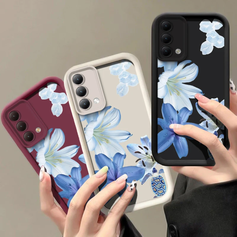Lily Flower Phone Case For Infinix Camon 50 40 Pro Spark 40C 30 Pro 6 Go 1 2024 Tecno Pova 9 7 Ultra 6 Neo Matte Soft Cover - view 2