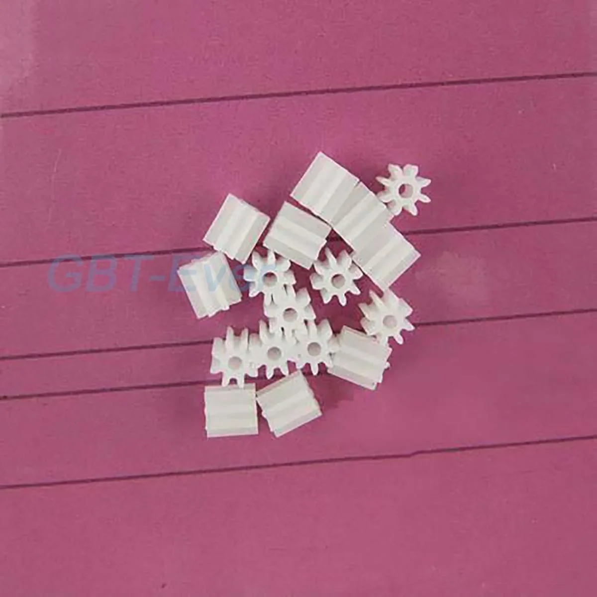 10~1000Pcs 0.5M Plastic Gear 80.8A-182A 8/10/12/13/14/18 Teeth White Pinion 2mm Hole DIY Toy Parts Accessories Motor Gear Pinion