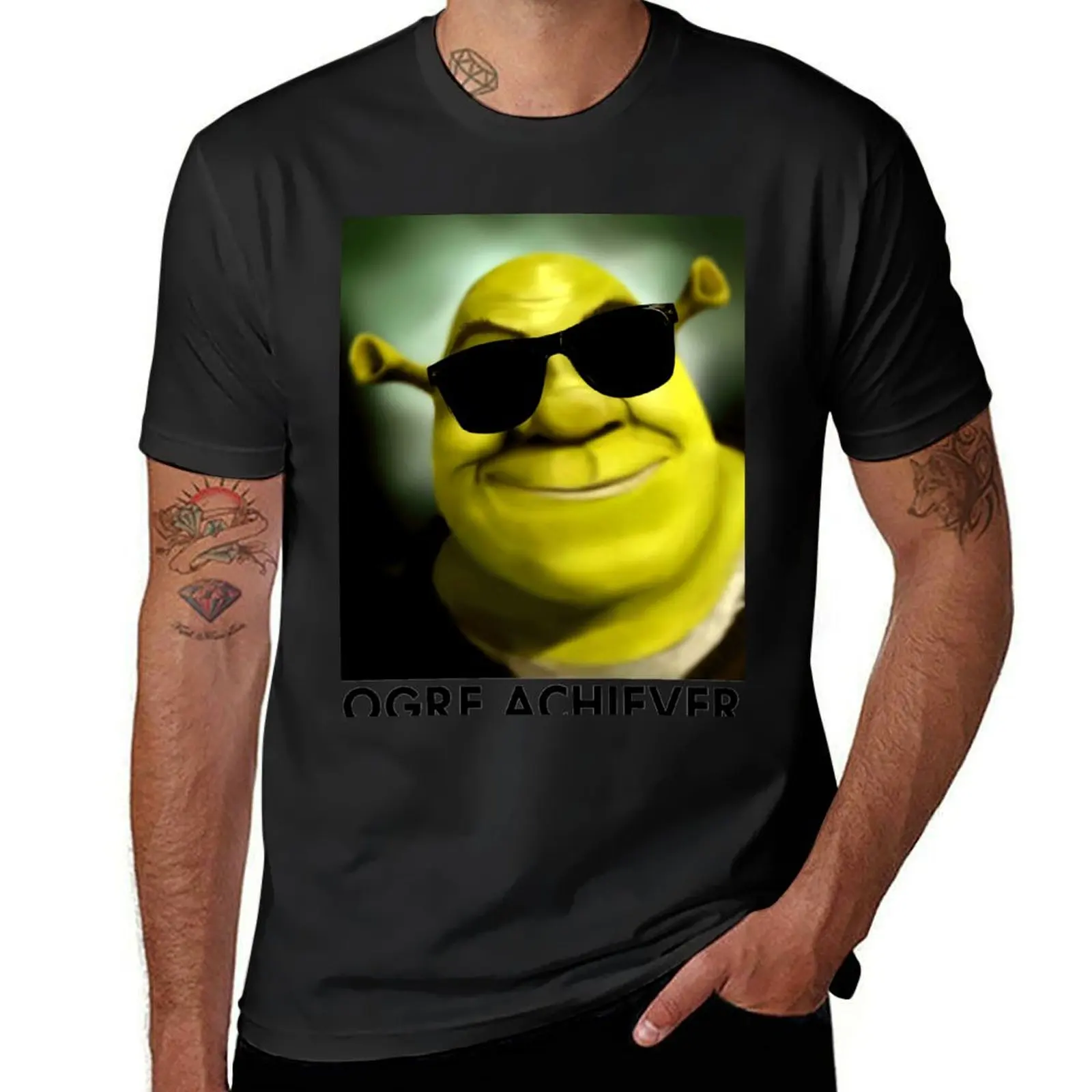 Shrek: Ogre Achiever T-Shirt new edition tops heavyweight t shirts for men