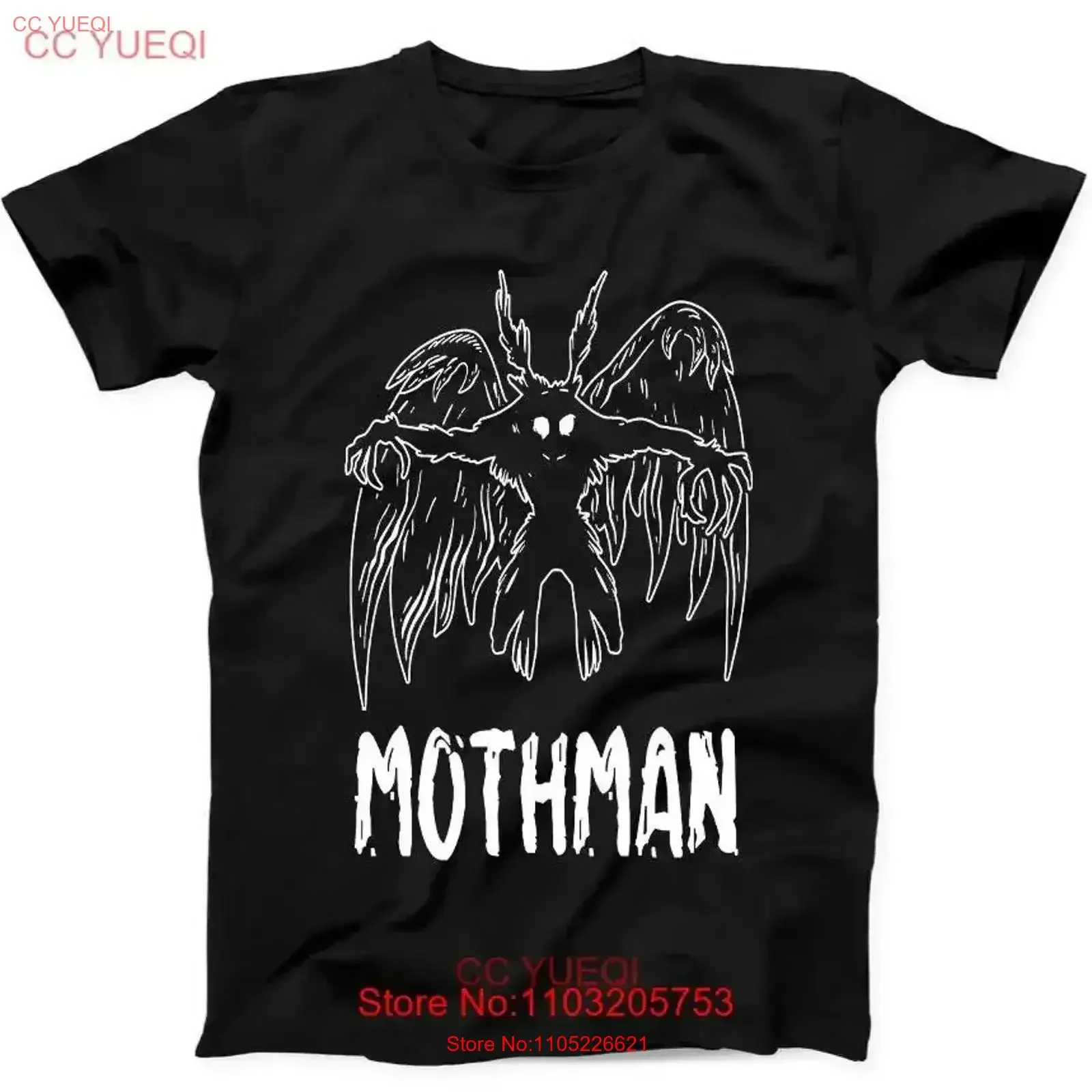 

Mothman Weird Strange Unusual Cryptid Cryptozoology T Shirt Black 90 vintage Washed Slightly Stretched graphic Breathable