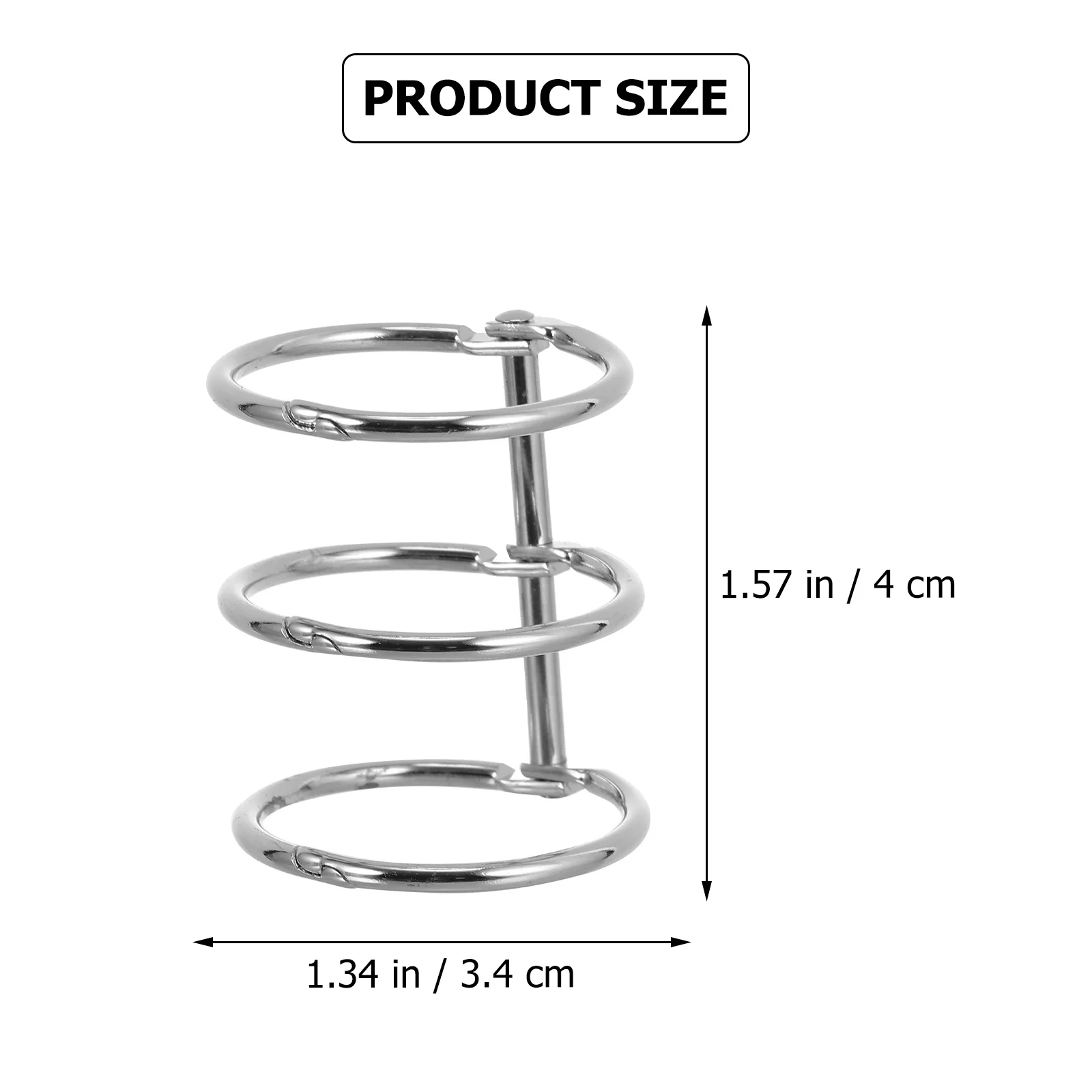 10pcs Metal Binder Ring Snap Ring For Loose Leaf Notebook Binding Coils Organization Filing Sorting Stationery Supplies