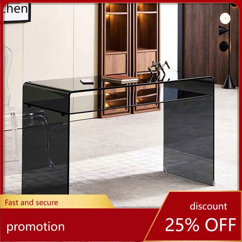 

HT Double glass writing office computer desk household storage small apartment simple dresser