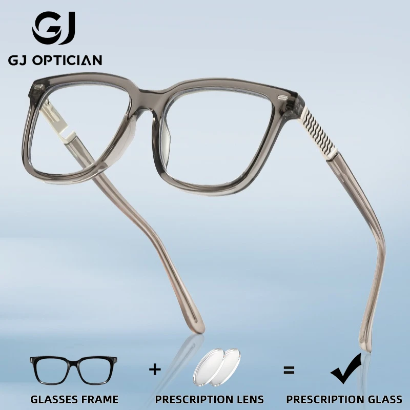 

GJ OPTICIAN повседневный стиль прямоугольные очки с защитой от синего света по рецепту женские гиптические очки в оправе антибликовые очки