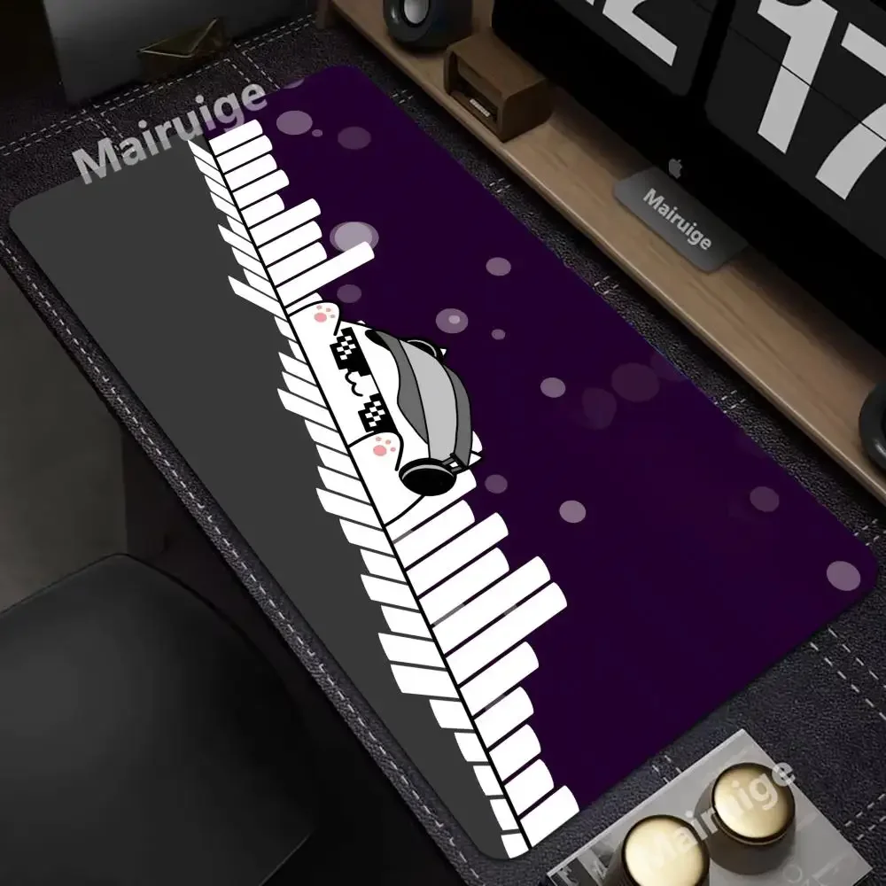 

White Cat Kawaii Mouse Pad White Deskmat Minimalistic Gaming Laptop Large Mousepad Anime Office Carpet Gamer Keyboard Mouse Mats