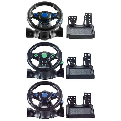 Steering Wheel With Manual Shifter Vibration Controller Computer USB Car Steering-Wheel for Switch/xbox One/360/PS4/PS2/PS3/PC
