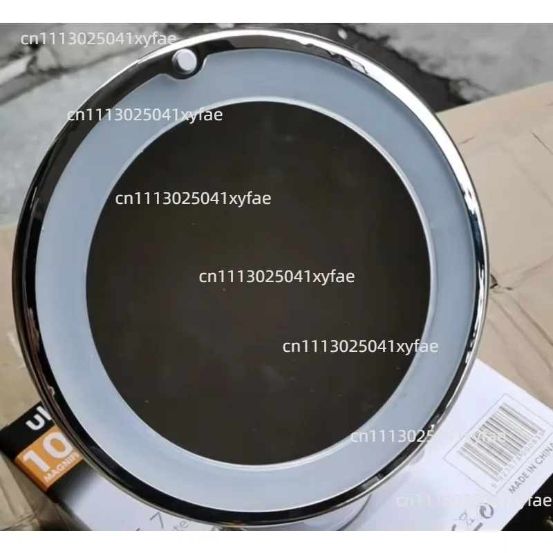 Flexible 10X Magnifying Mirror with LED Light, Touch Control Portable Makeup Mirror with Bottom Suction Cup