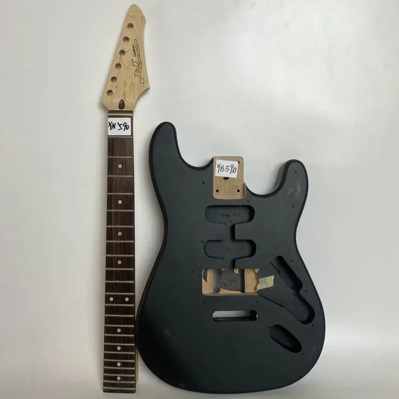 

YB590YN590 ST Guitar Kits Neck with Body Black Color DIY J&D Original Electric Guitar Set