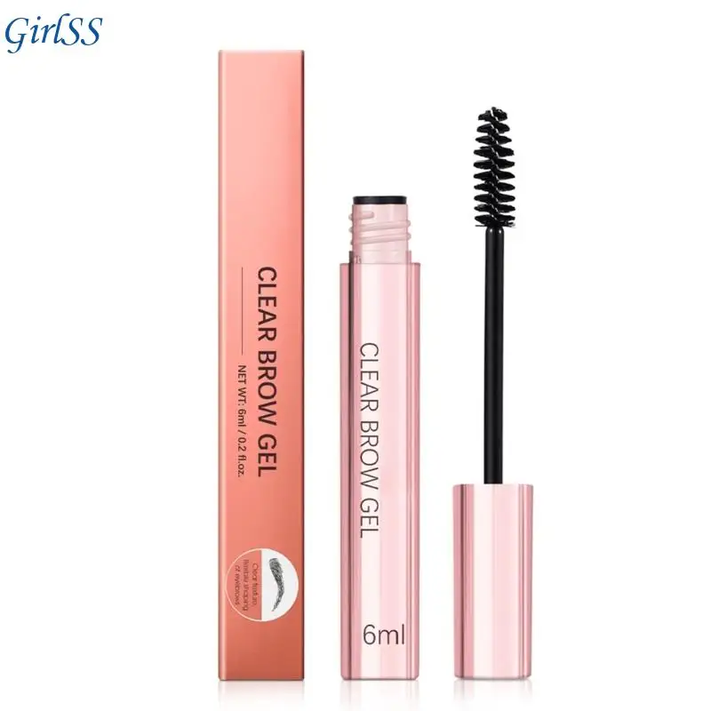 Clear Eyebrow Gel Waterproof Shaping Brow Gel Transparent Formula No Residues Long Last for Hot Humid Conditions T4MB