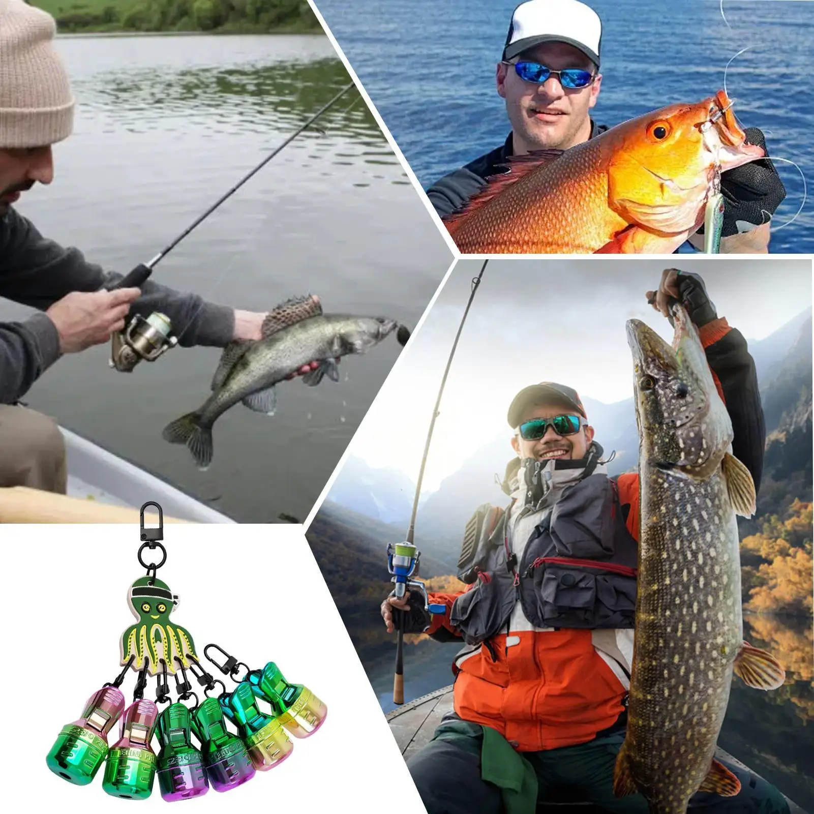 

Fishing Hook Covers 6 Pieces Bait Guard Squid Jig Covers For Men Fishing Outdoor Boat Shore Angling Catfish Bass Trout