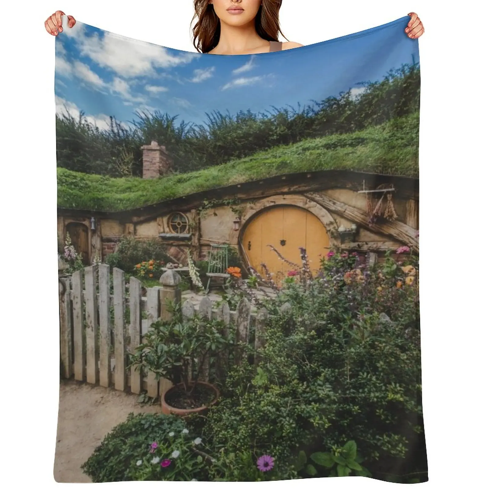 

Hobbiton, The Shire Throw Blanket christmas gifts Fashion Sofas Multi-Purpose Designers Blankets