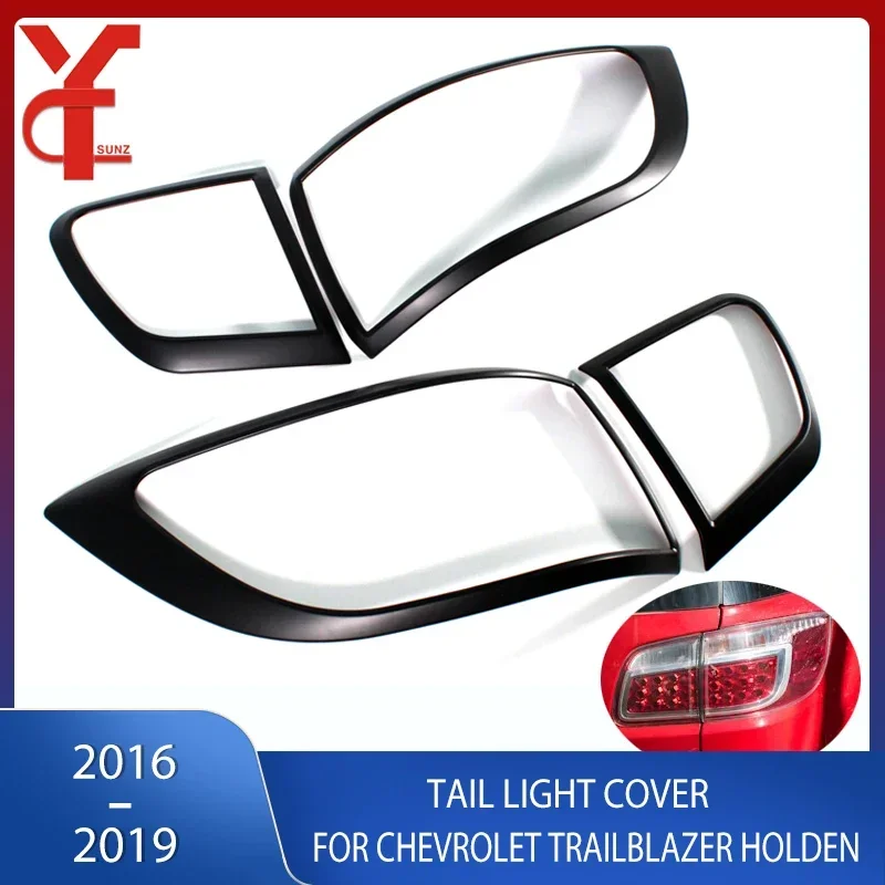 Rear Bumper Molding Matte Black Chrome Silver Tail Light Lamp Cover Trim For Chevrolet TrailBlazer Holden 2016 2017 2018 2019