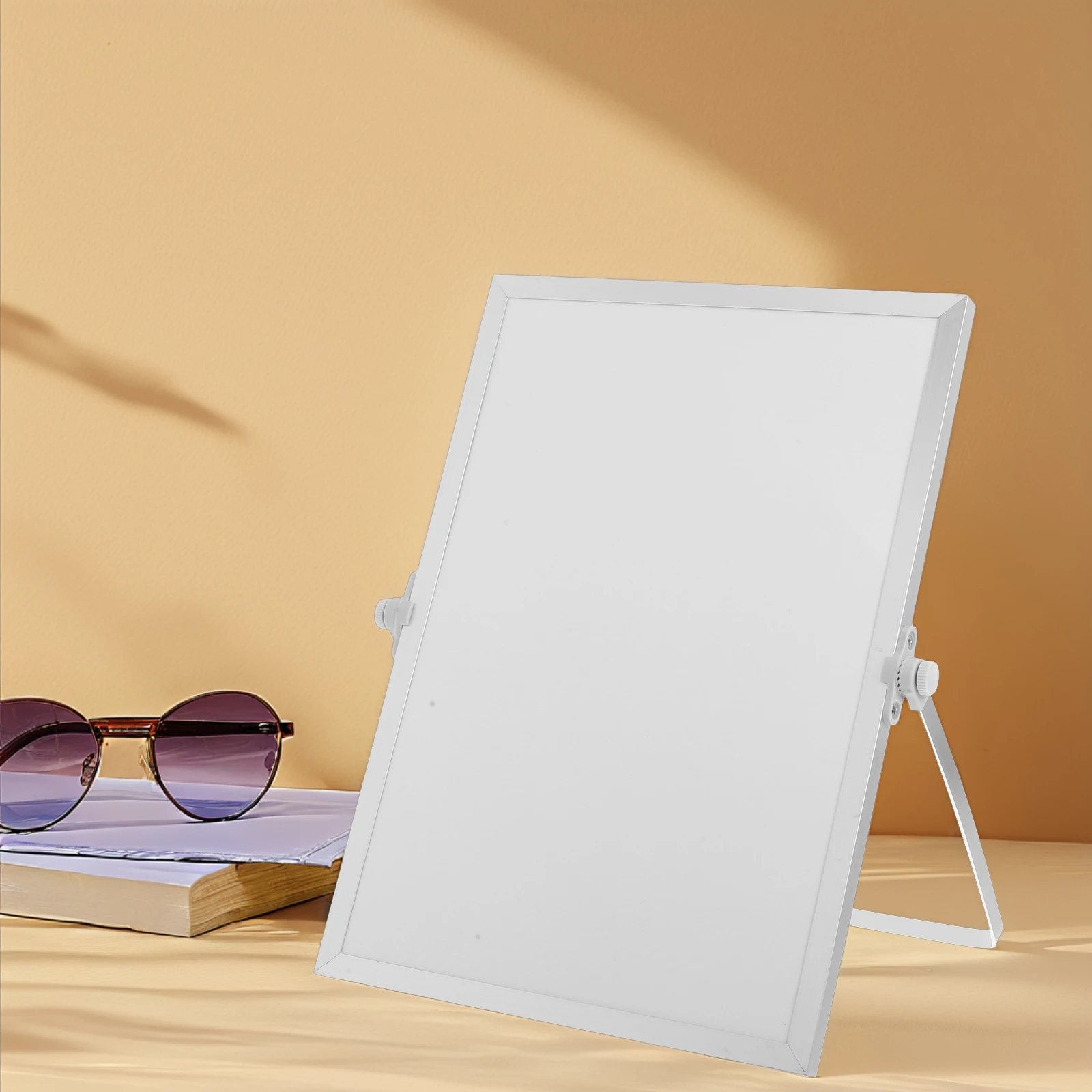 

Small Whiteboard Dry Erase for Office Silver Aluminum Desktop Erasable Portable Writing