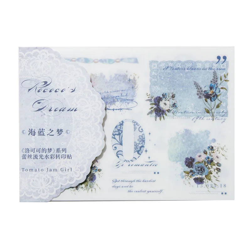 6Packs/Lot Rococo 'S Droomserie Retro Bericht Pvc Sticker