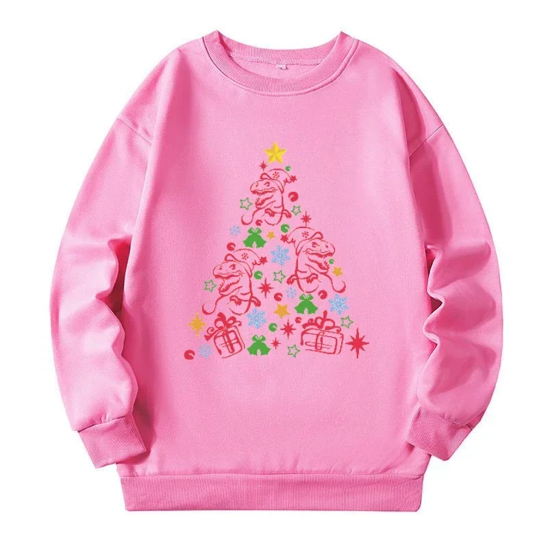 Star Christmas Tree Plus Size New Sweatshirt Women Clothing Autumn Winter Lady Sweatshirts Y2k Streetwear Big Size Tops