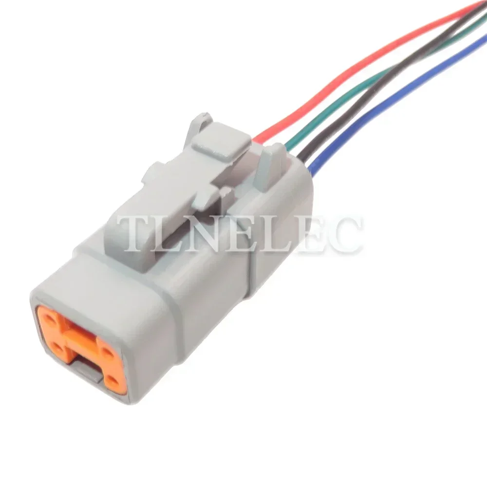 4 Pin Way Auto Male Female Wiring Harness Socket with Wires Car High Power Connectors For Excavators DTM04-4P DTM06-4S ATM06-4S