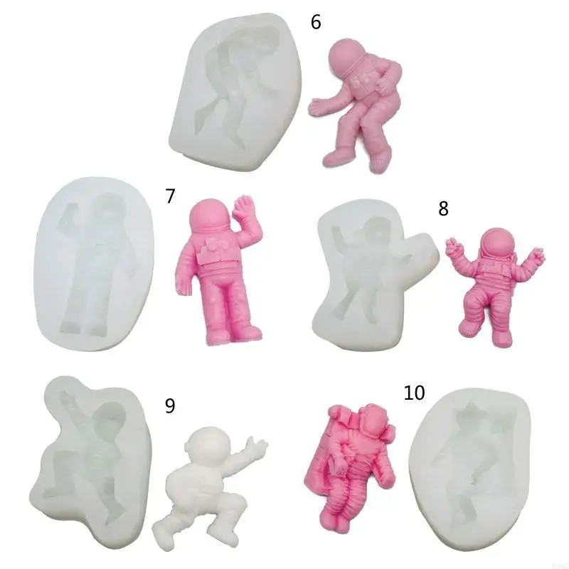 

R3MC Astronaut Spaceship Decor Crafts Mold Epoxy DIY Craft for Home Decor