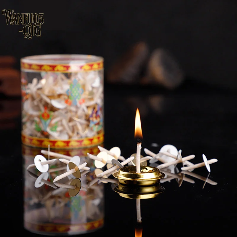 Hot 200Pcs/Box Oil Lamp Wick Making Supplies Floating Candle Handmade Holder Kerosene Lamp Diy Kit