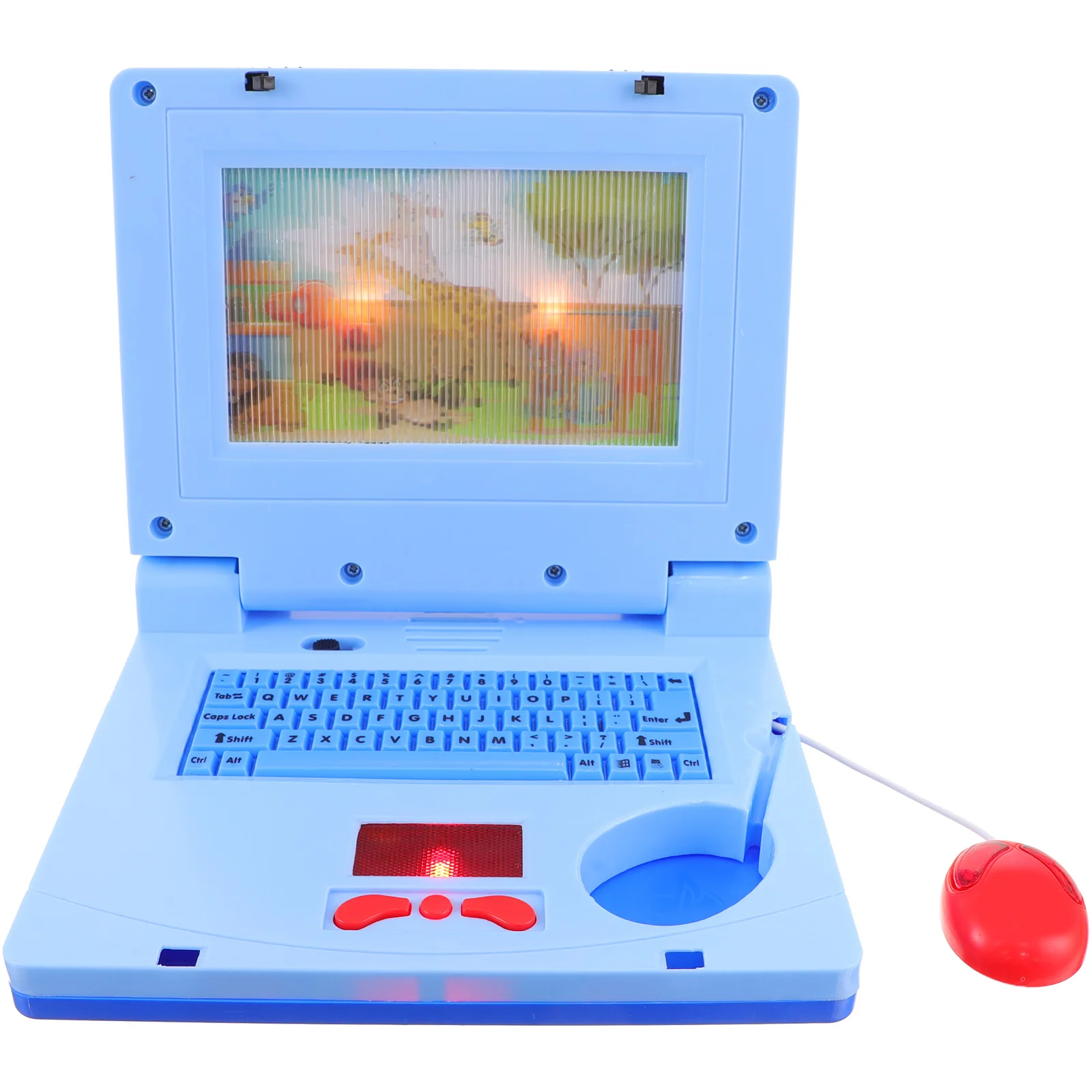 

Children Enlightenment Laptop Learning Computer Cartoon Mouse Keyboard Light Up Music Educational Machine for Preschool and