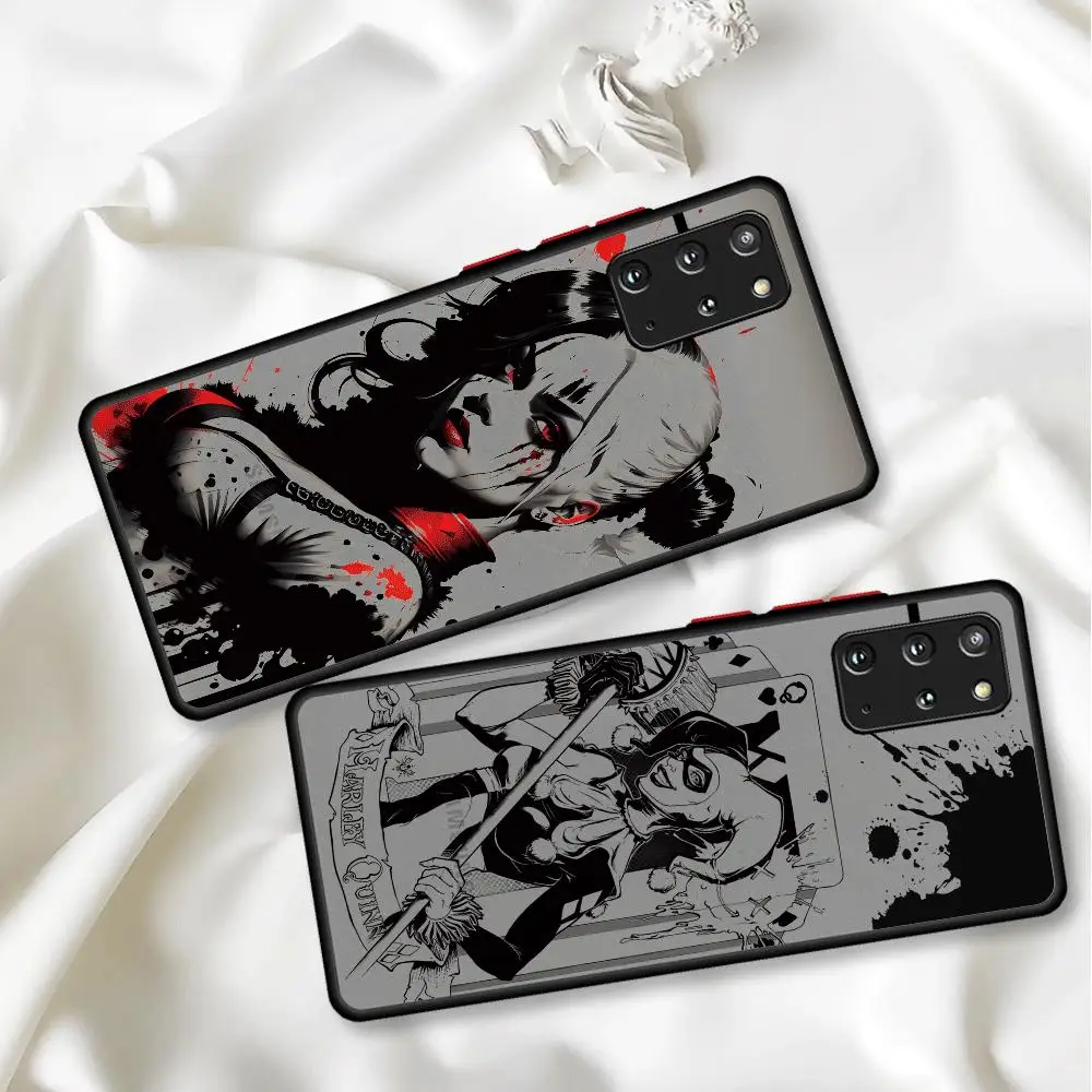 Villain H-Harley Quinn Phone Case for Samsung Galaxy  A21s A22 A23 A24 A32 A33 A34 A50 A51 A53 A54 A70 A72 A73 5G Matte Cover